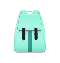 Aqua Colored Backpack Composition