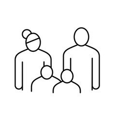 Family Law Dictionary Line Icon