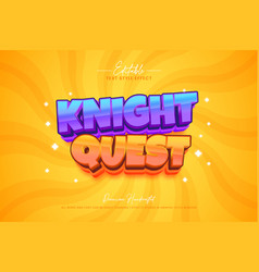 Knight Quest Gaming Editable Text Style Effect