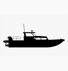 Patrol Boat Naval Vessel Silhouette