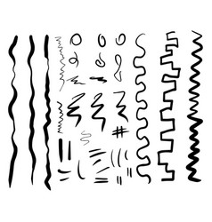 Abstract Space Fillers In The Style Of Doodles