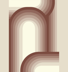 Aesthetic Retro Arches Poster