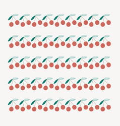 Cherry Brush Doodle Seamless Pattern Brush Set