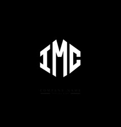 Imc Letter Logo Design With Polygon Shape