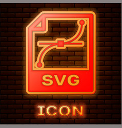 Glowing Neon Svg File Document Download