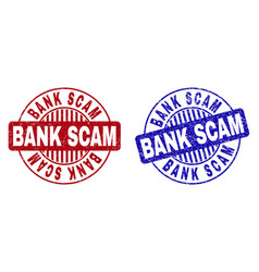 Bank Scam Rubber Stamp Royalty Free Vector Image