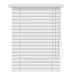 Venetian Sun Shades White Window Covering Mockup