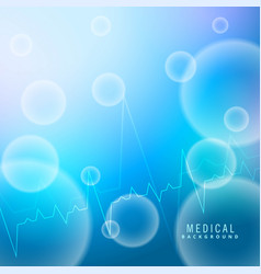 Blue Medical Background With Molecules Shapes