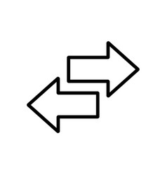 Arrow Transfer Icon The Left And Right Arrows