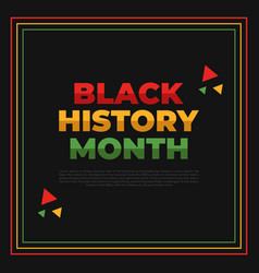 Black History Month Minimalist Social Media Post