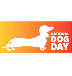 National Dog Day August 26 Holiday Concept