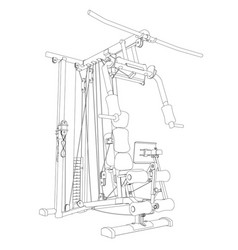 Contour Of A Sports Trainer From Black Lines