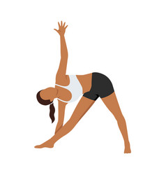 Extended Triangle Pose Or Utthita Trikonasana