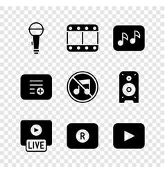 Set Microphone Play Video Music Note Tone Live