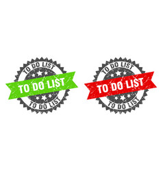 To Do List Band Sign Do List Grunge Stamp Set