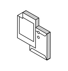 Bond Paper List Isometric Icon