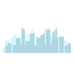 Cityscape Silhouette Blue High Buildings Urban