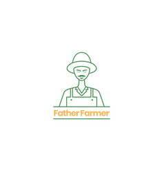 Old Man Hat Farmer Mustache Happiness Agriculture