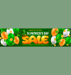 Saint Patricks Day Sale Horizontal Banner