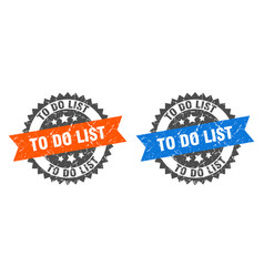 To Do List Band Sign Do List Grunge Stamp Set