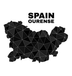 Triangle Filled Ourense Province Map