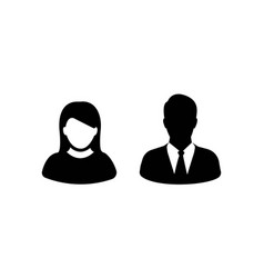 Businessman And Women Icon Design