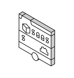 Saas Subscription Isometric Icon