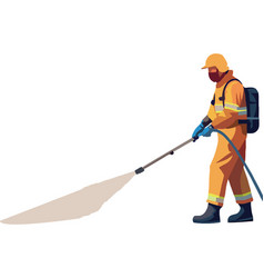 A Pest Control Worker Wearing