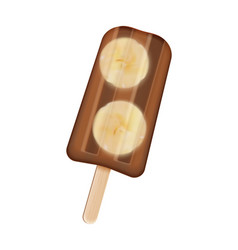 Banana Popsicle Icecream Composition