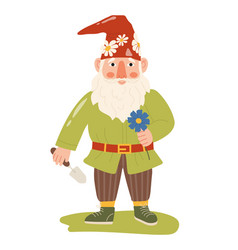 Cute Garden Gnome Sticker Concept