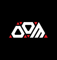 Oom Triangle Letter Logo Design With Triangle