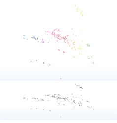 Map Of French Polynesia With Dot Pattern