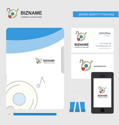 Music Disk Business Logo File Cover Visiting Card