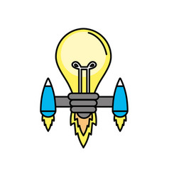 Bulb With Thrusters To Creative Idea