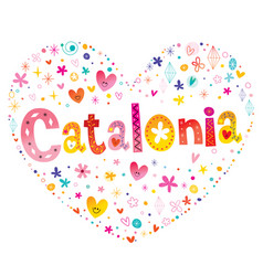 Catalonia Autonomous Community Of Spain Heart Shap