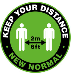 Keep Your Social Distance Door Sign Or Sticker