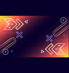 Neon Light Background Template Design