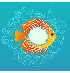 Sunny underwater life Royalty Free Vector Image