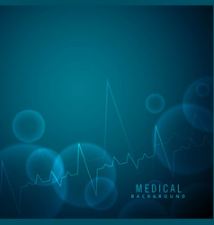 Heartbeat Science And Medical Background