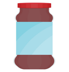 Organic Jam In Jar On A White Background