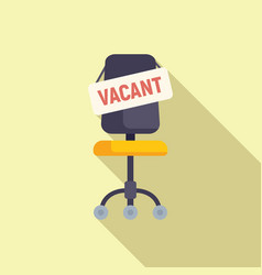 Vacant Job Chair Icon Flat Career