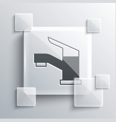 Grey Water Tap Icon Isolated On Background