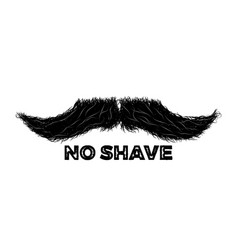 Mustache Sign Or Label As A Symbol Of Masculinity