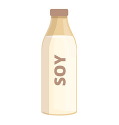 Soy Bottle Icon Cartoon Food Sugar