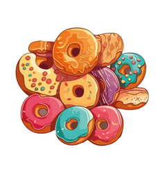 Sweet Donuts Dessert Food Icon