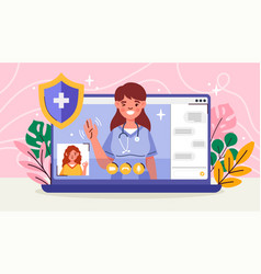 Online Medical Services Concept