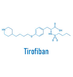 Tirofiban Molecule Skeletal Formula