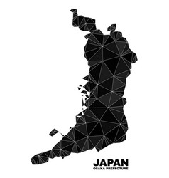 Triangle Filled Osaka Prefecture Map