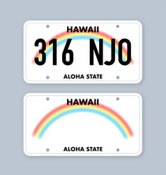 License Plate Of Hawaii Car Number Plate