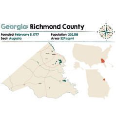 Map Richmond County In Georgia